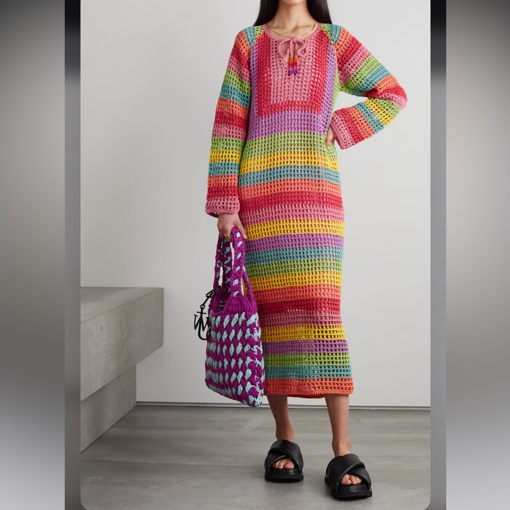 Farm Rio Crochet Dress
